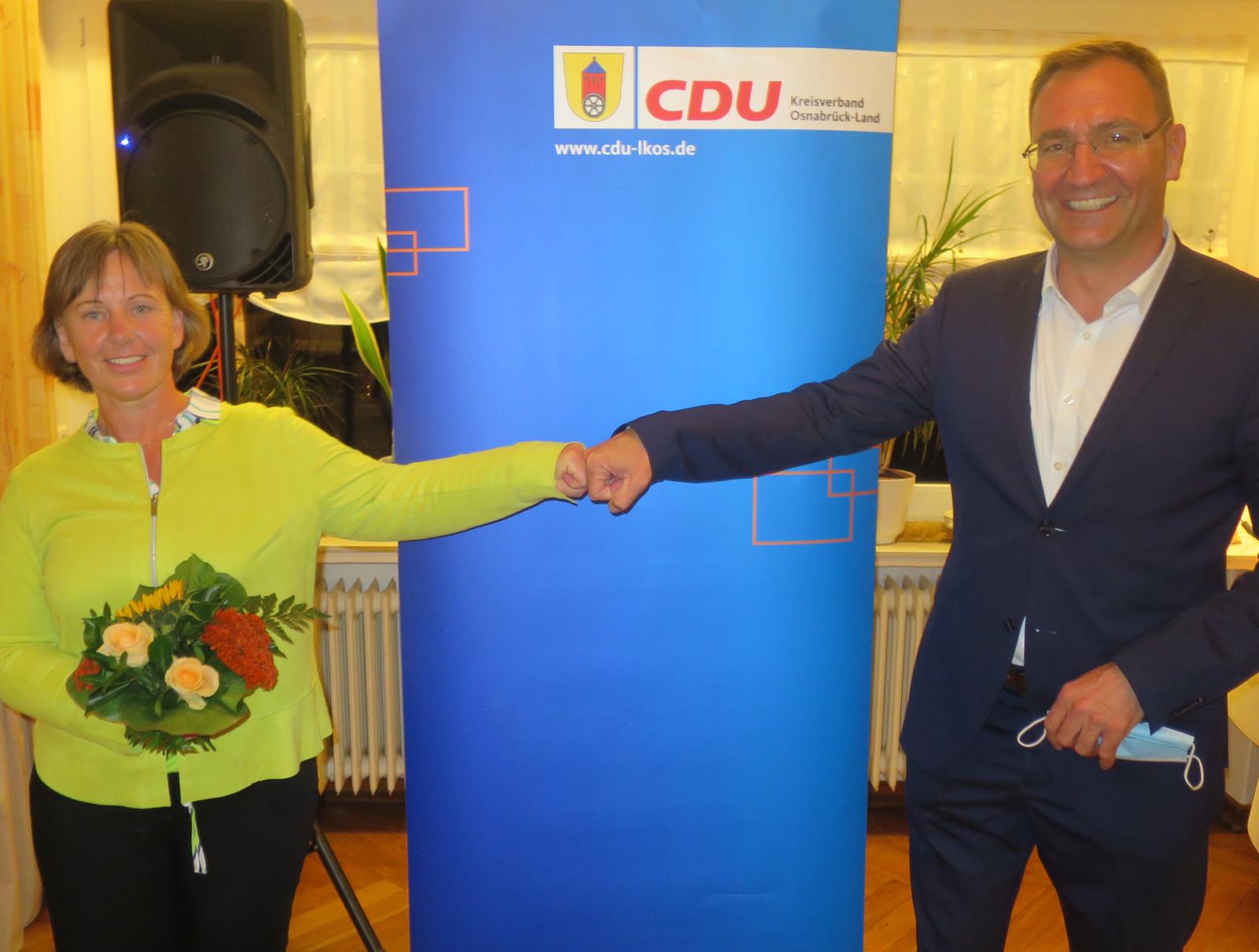 Ablösung an der Spitze: Oliver Reyle löst Imke Märkl als Vorsitzender der CDU Bramsche ab.